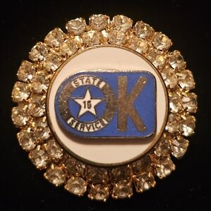 VTG OKLAHOMA STATE 15 Years Of Service Brooch Pin